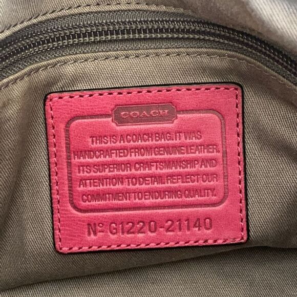 Coach 21140 Textured Leather Legacy Satchel Shoulder Bag - Picture 13 of 16